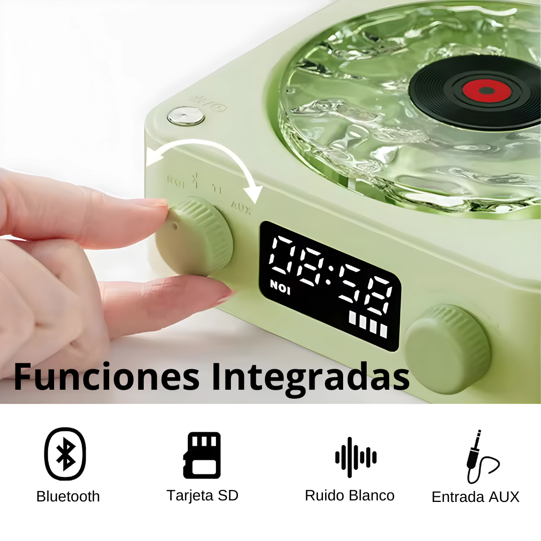 Altavoz Retro con Luz Ambiental